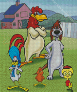 miss prissy and Foghorn Leghorn Diamond Paintings