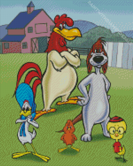 miss prissy and Foghorn Leghorn Diamond Paintings