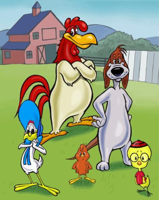 miss prissy and Foghorn Leghorn Diamond Paintings