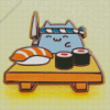 sushi cat Diamond Paintings