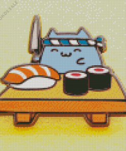 sushi cat Diamond Paintings