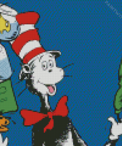 the cat in the hat Diamond Paintings