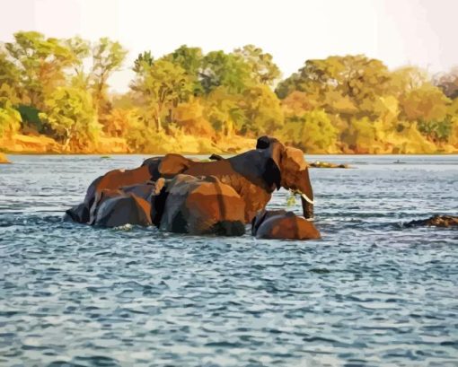 African Zambezi Diamond Painting