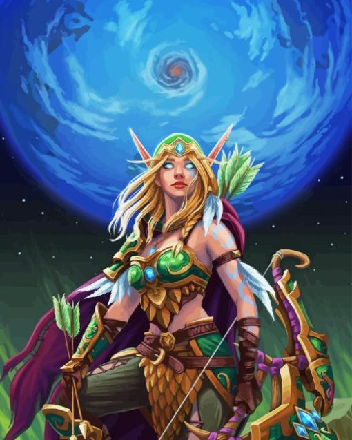 Alleria Windrunner Diamond Painting