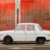 Antique White Renault 8 Diamond Painting