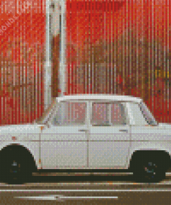 Antique White Renault 8 Diamond Painting