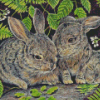 Baby Bunnies Diamond Painting