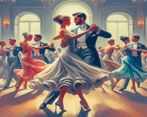 Ballroom Dancers Diamond Painting