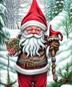 Christmas Santa Dwarf Diamond Painting