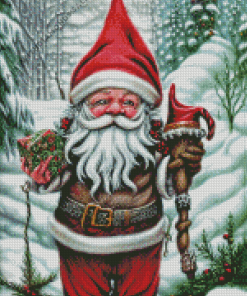 Christmas Santa Dwarf Diamond Painting