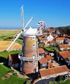 Cley Windmill Norfolk Diamond Painting