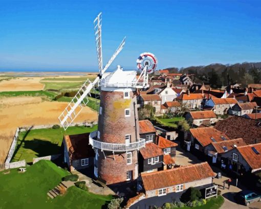 Cley Windmill Norfolk Diamond Painting