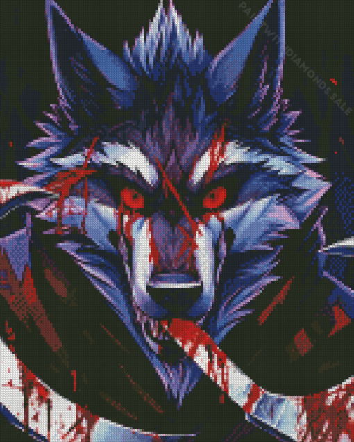 Death Wolf Diamond Painting