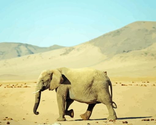 Desert Elephant Diamond Painting