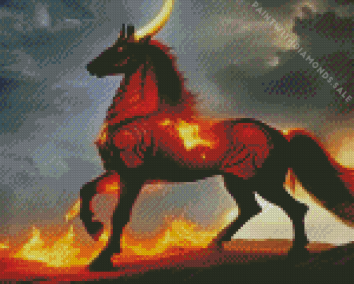 Devil Horse Diamond Painting