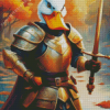 Duck Warrior Diamond Painting