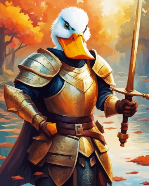 Duck Warrior Diamond Painting