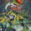 Fantasy Dilophosaurus Diamond Painting