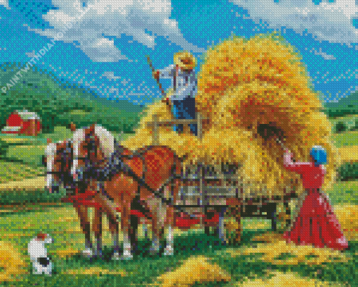 Farming Family Diamond Painting