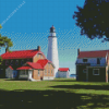 Fort Gratiot Lighthouse Diamond Painting