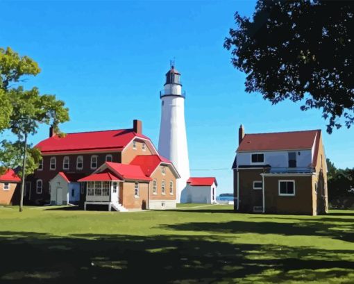 Fort Gratiot Lighthouse Diamond Painting