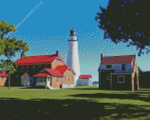 Fort Gratiot Lighthouse Diamond Painting