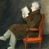 French Man Reading Book Diamond Painting