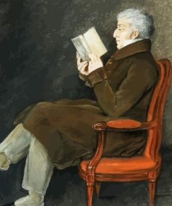 French Man Reading Book Diamond Painting