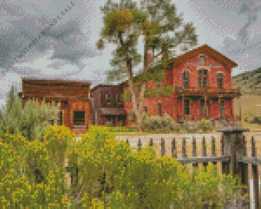 Ghost Town Landscape Diamond Painting