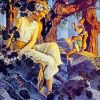 Girl With Elves Maxfield Parrish Diamond Painting