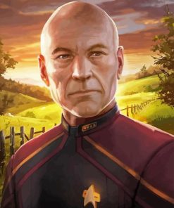 Jean Luc Picard Diamond Painting