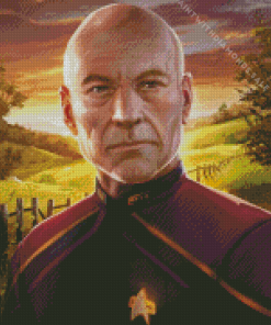 Jean Luc Picard Diamond Painting