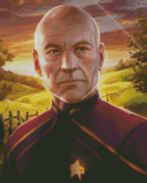 Jean Luc Picard Diamond Painting