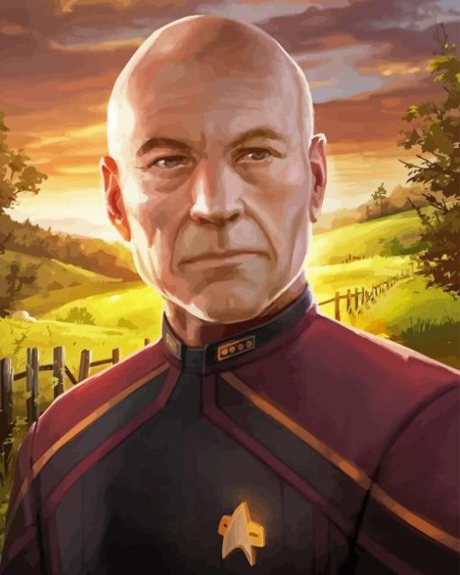 Jean Luc Picard Diamond Painting