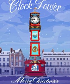 Jubilee Clock Tower Weymouth Poster Diamond Painting