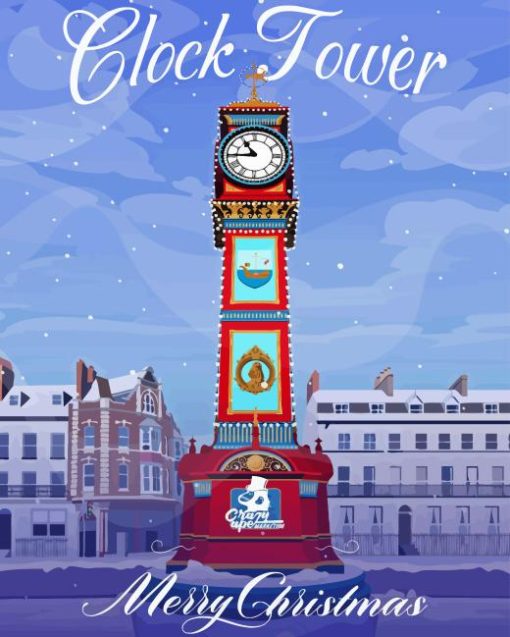 Jubilee Clock Tower Weymouth Poster Diamond Painting