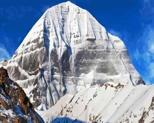 Kailash Mansarovar Diamond Painting