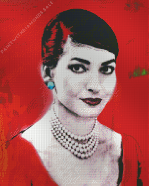 Maria Callas Diamond Painting