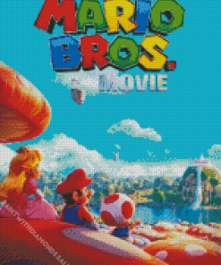 Mario Movie Poster Diamond Painting