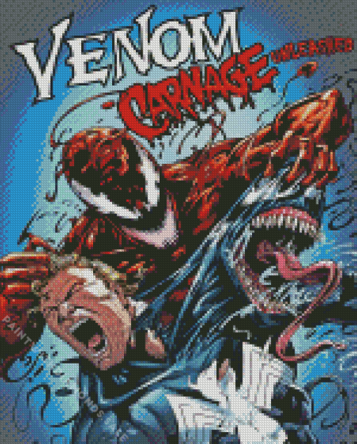 Marvel Venom And Carnage Diamond Painting