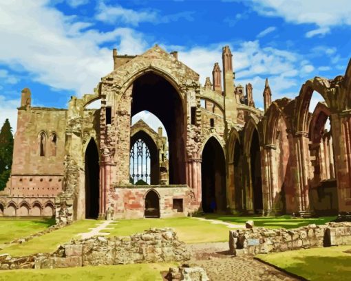 Melrose Abbey Diamond Painting