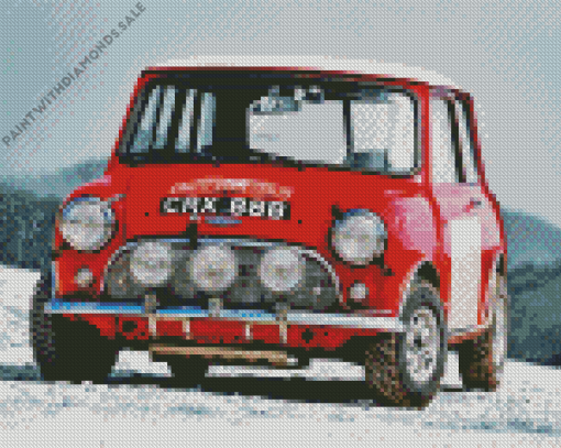 Mini Rally Car Diamond Painting