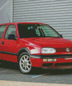 Mk3 Red Golf Diamond Painting