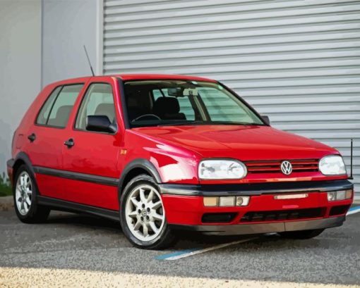 Mk3 Red Golf Diamond Painting