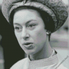 Monochrome Princess Margaret Diamond Painting