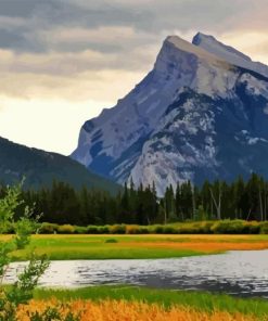 Mount Rundle Diamond Painting