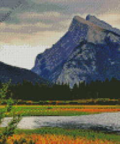 Mount Rundle Diamond Painting