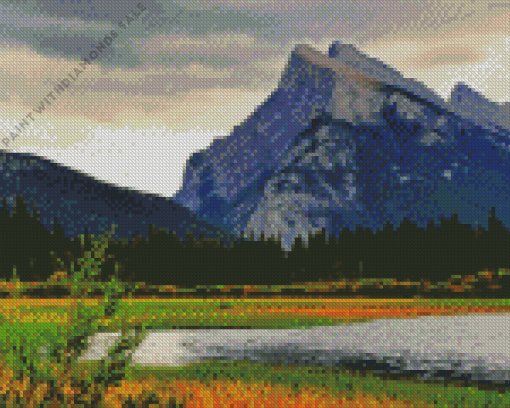 Mount Rundle Diamond Painting