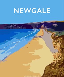 Newgale Pembrokeshire Poster Diamond Painting