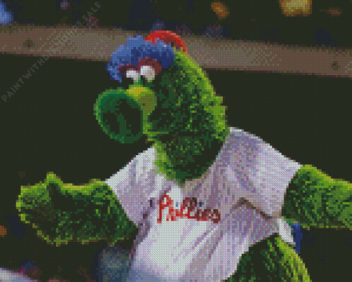 Phillie Phanatic Diamond Painting